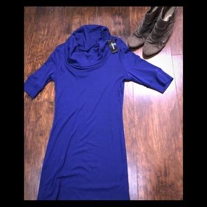 NWT purple Express cowl neck tee
